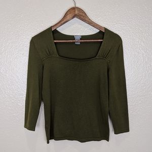 Ann Taylor Square Neck Top